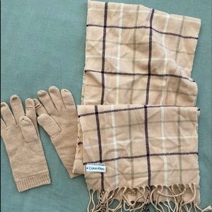 Matching scarf with gloves
